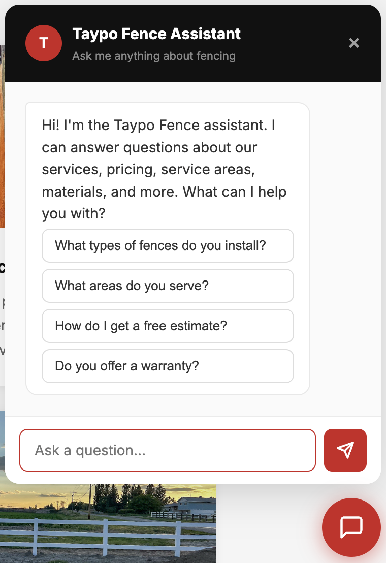 AI agent handling customer questions on a business owner's phone