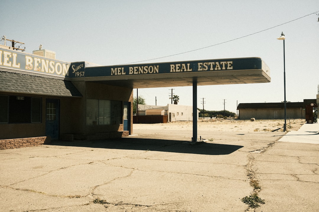 Mel benson real estate sits in a desolate landscape.